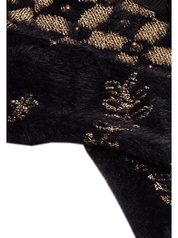 faina Damen Strickjacke in Schwarz Gold