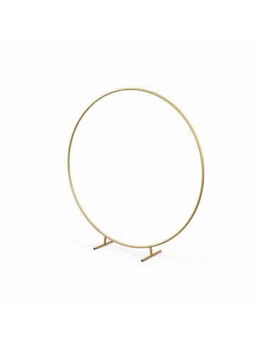 relaxdays Luftballon Bogen in Gold - Ø 195 cm