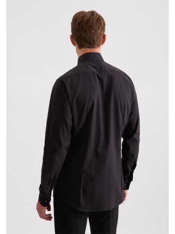 Seidensticker Business Hemd Shaped in Schwarz