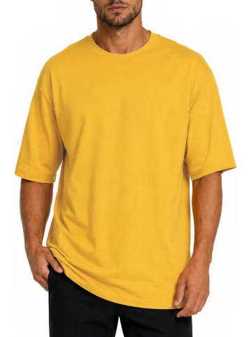 Reichstadt Herren Relaxed Fit T-Shirt in Yellow