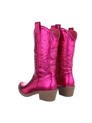 Ital-Design Stiefel in Pink