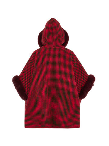 osha Damen Poncho in Rot