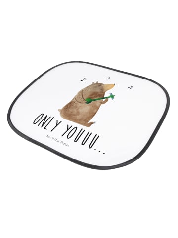 Mr. & Mrs. Panda Sonnenschutz für Autoscheiben Bär Gitarre mit S... in Weiß