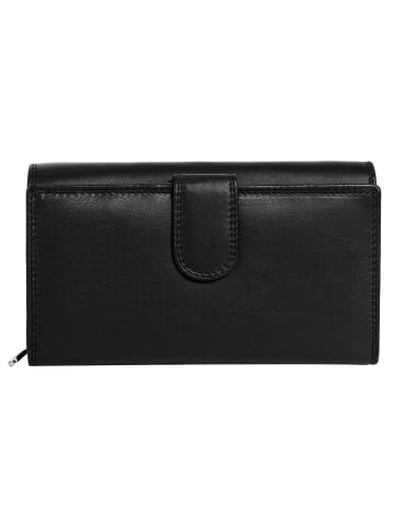 Samantha Look Geldbörse echt Leder in schwarz
