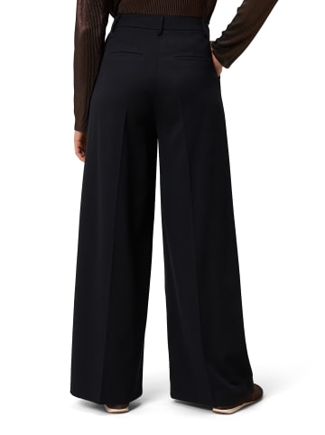 Zero  Bundfaltenhose aus Viskose-Mix 32 Inch in Black Beauty