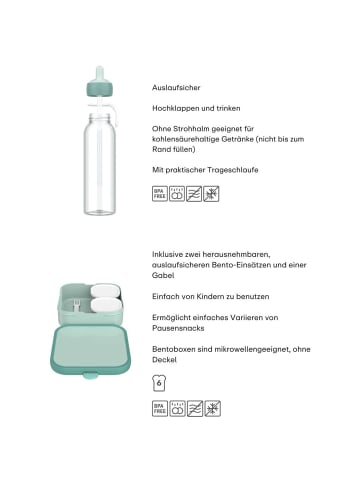 Mepal 2er Set Lunchset XL Campus (2025) in Cool Mint