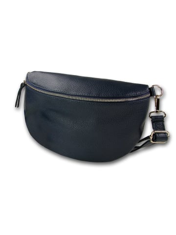 Toscanto Leder Gürteltasche Toscanto Tasche blau, dunkelblau ca. 29cm