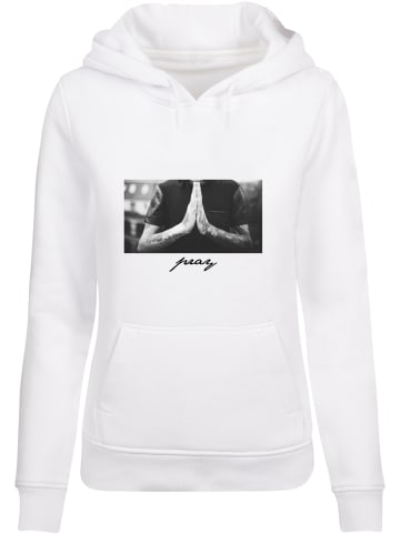 Mister Tee Mister Tee Damen Ladies Pray Hoody in white