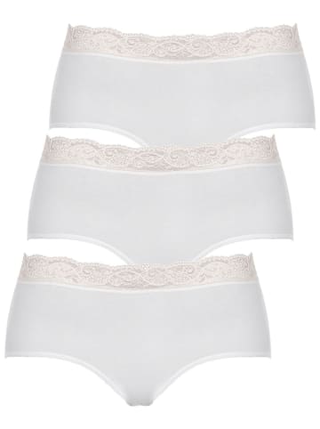 Nina von C. 3er Pack Hüftslip in Weiss