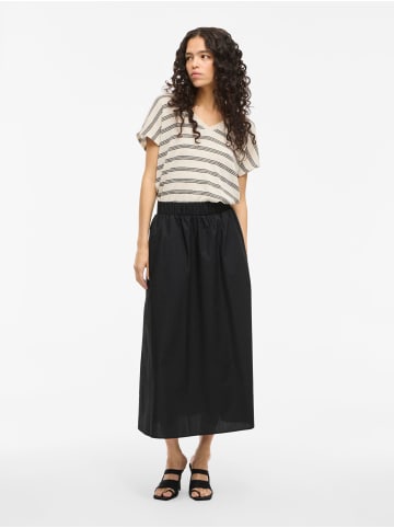 Vila VISOPHIE HW ANKLE SKIRT in Black Beauty