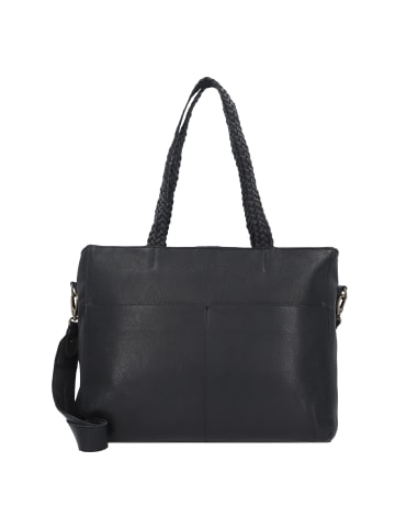 Cowboysbag Oily Cow Bushton Schultertasche Leder 40 cm black