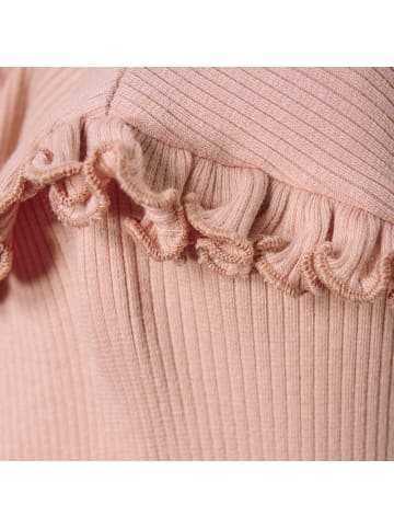 Minymo Kinder Longsleeve "T-Shirt LS Rib-Girl" in Rosa