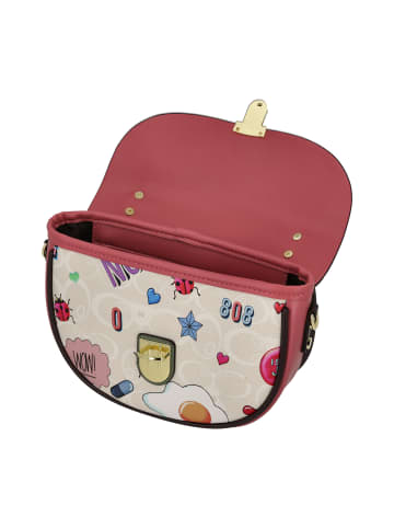 myMo Women Satchel in White Rose