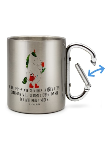 Mr. & Mrs. Panda thermotasse Einhorn Gärtner mit Spruch in Silber