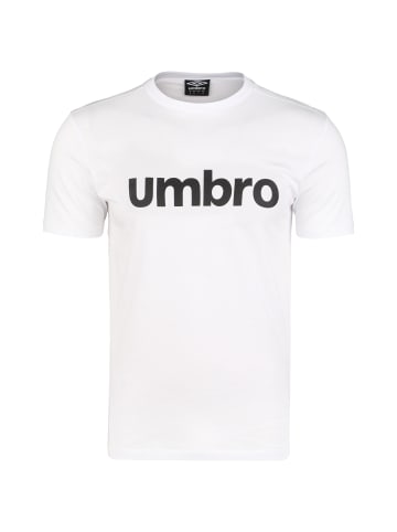 Umbro T-Shirt Linear Logo Graphic in weiß / schwarz