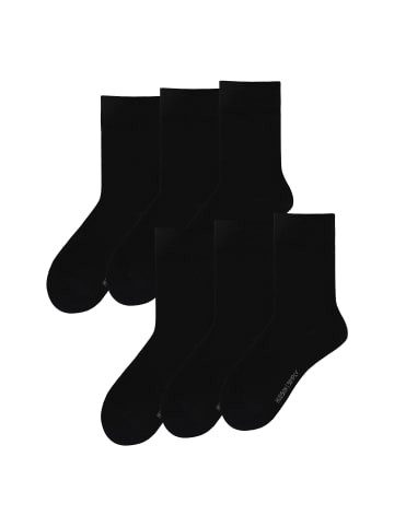 Hudson Socken Simply³ 6-Pack in Black