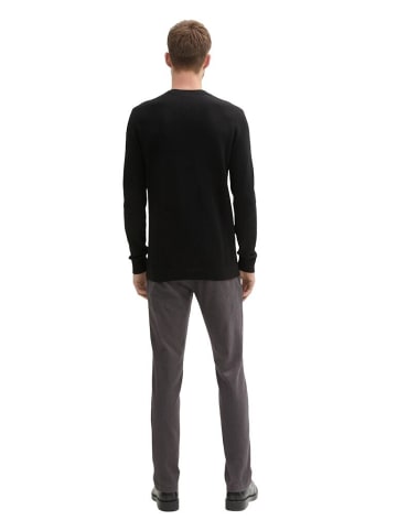 Tom Tailor Hose in grey black zig zag structure