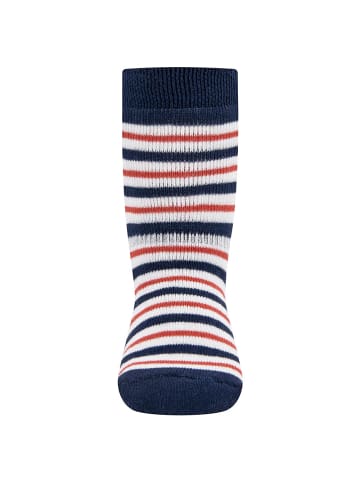 ewers 2er-Set Stoppersocken ABS 2er Pack Autos/Ringel in navy-mineralrot