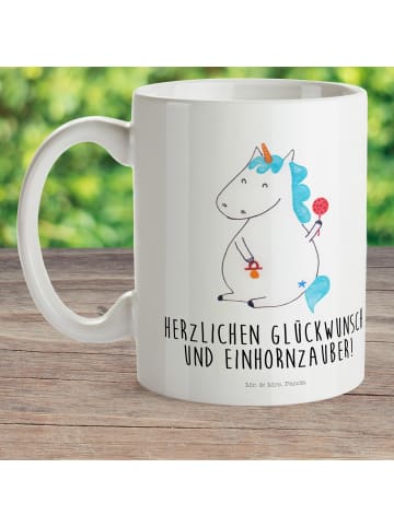 Mr. & Mrs. Panda Kinderpott Einhorn Baby mit Spruch in Weiß