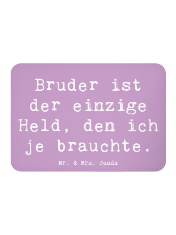 Mr. & Mrs. Panda Magnet Spruch Bruder Held mit Spruch in Lavendeltraum
