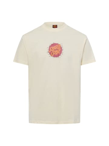 Santa Cruz T-Shirt Scrawl Brick Dot Front in vanille