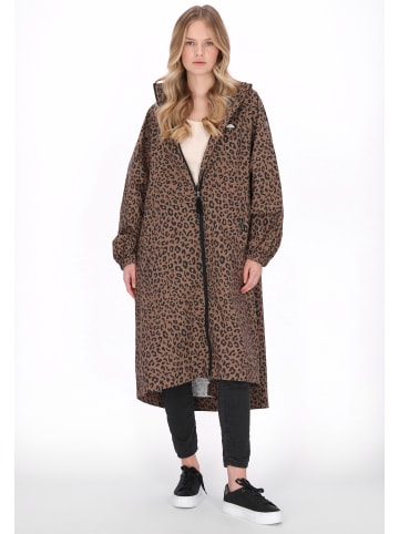 Schmuddelwedda Women Coat in dark beige black leo