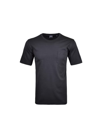 Ragman Rundhals T-Shirt in schwarz