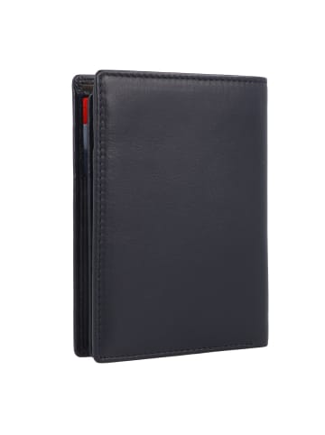 DuDu Geldbörse RFID Leder 9,5 cm in navy