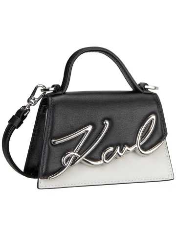 Karl Lagerfeld Handtasche K/Signature 2.0 Nano Bag B/W in Black/White