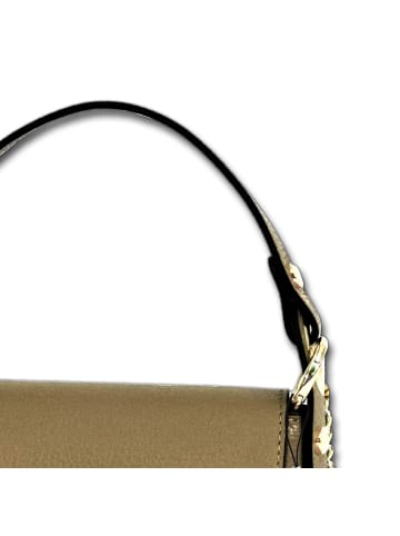 Florence Florence Umhängetasche Leder graugrün, dunkeltaupe ca. 19cm