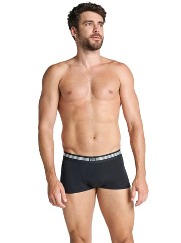 Jockey Boxershorts Cotton Stretch 3 Stück in Schwarz