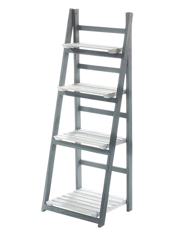 kobolo Leiterregal WHITEGREYSHLF in Grau