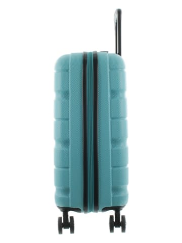 Franky 55er Spinner A-B-S13 Handgepäck Hartschalenkoffer mit TSA-Schloss Aqua