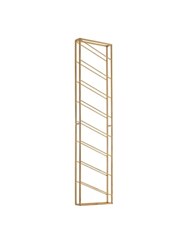 FineBuy Weinregal in Gold / Metall / 36x8x150
