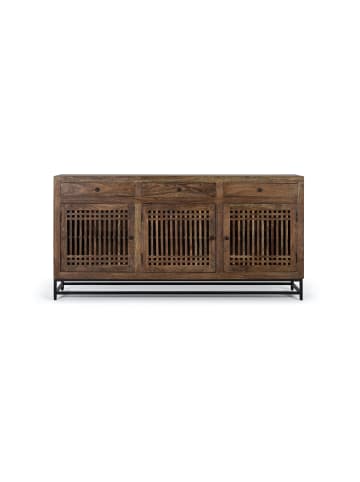 Giner y Colomer Braunes Sideboard aus Akazienholz und Metall in Brown