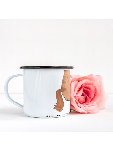 Mr. & Mrs. Panda Trinkbecher Katze Wasserglas mit Spruch in Weiß