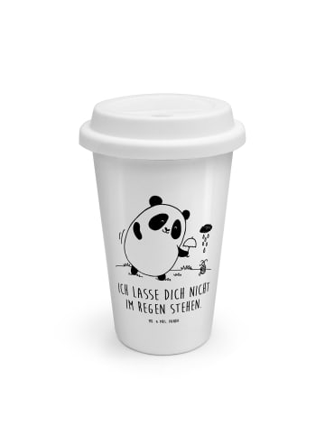 Mr. & Mrs. Panda To Go Becher Panda ZuMenschmenhalt mit Spruch in Weiß
