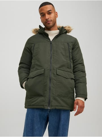 Jack & Jones Warm Gefütterte Jacke Winter Parka Blouson JJECRAFT in Grün-3