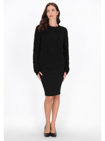 Usha Women Sweater in black