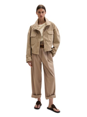 Marc O'Polo Funnel-Neck-Jacke loose in Earthy Taupe