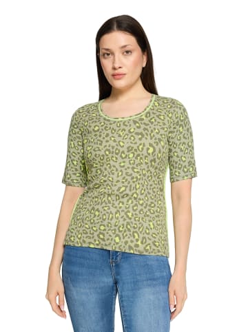 Betty Barclay Basic Shirt mit Rippenstruktur in Khaki/Green