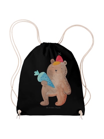 Mr. & Mrs. Panda Jutebeutel Bär Schultüte ohne Spruch in Schwarz