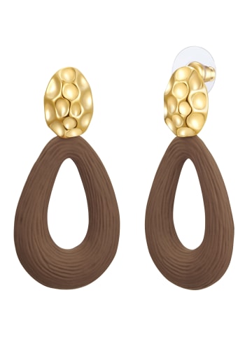 Lulu & Jane Ohrhänger aus Metall-Legierung in gelbgold