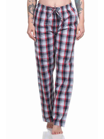 NORMANN Schlafanzug Hose lang gewebt Baumwolle - 79865 in dunkelgrau