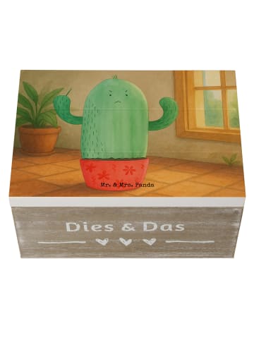 Mr. & Mrs. Panda Aufbewahrungsbox Kaktus Wut Design ohne Spruch in Weiß