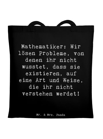 Mr. & Mrs. Panda Tragetasche Spruch Mathematiker Magie mit Spruch in Schwarz