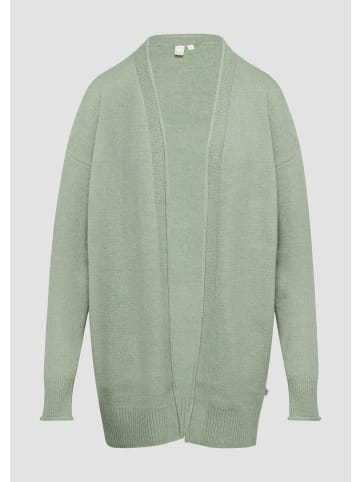 QS Strickjacke in 72W0_salbeigrün