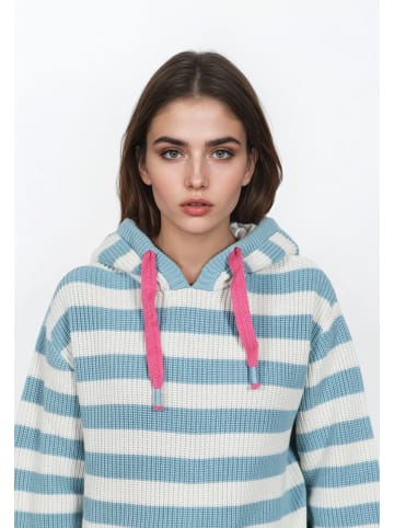 Salzhaut Kapuzenpullover für Damen in hell-blau
