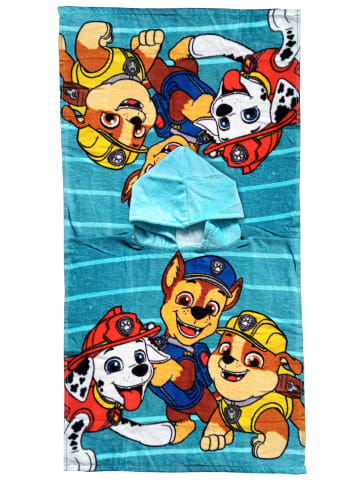 Paw Patrol Paw Patrol Badeponcho Handtuch Badetuch mit Kapuze 50 x 100 cm in blau