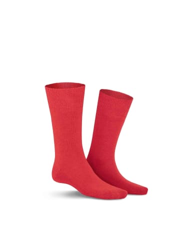 Kunert Socken Homesocks ohne Gummifäden in Red